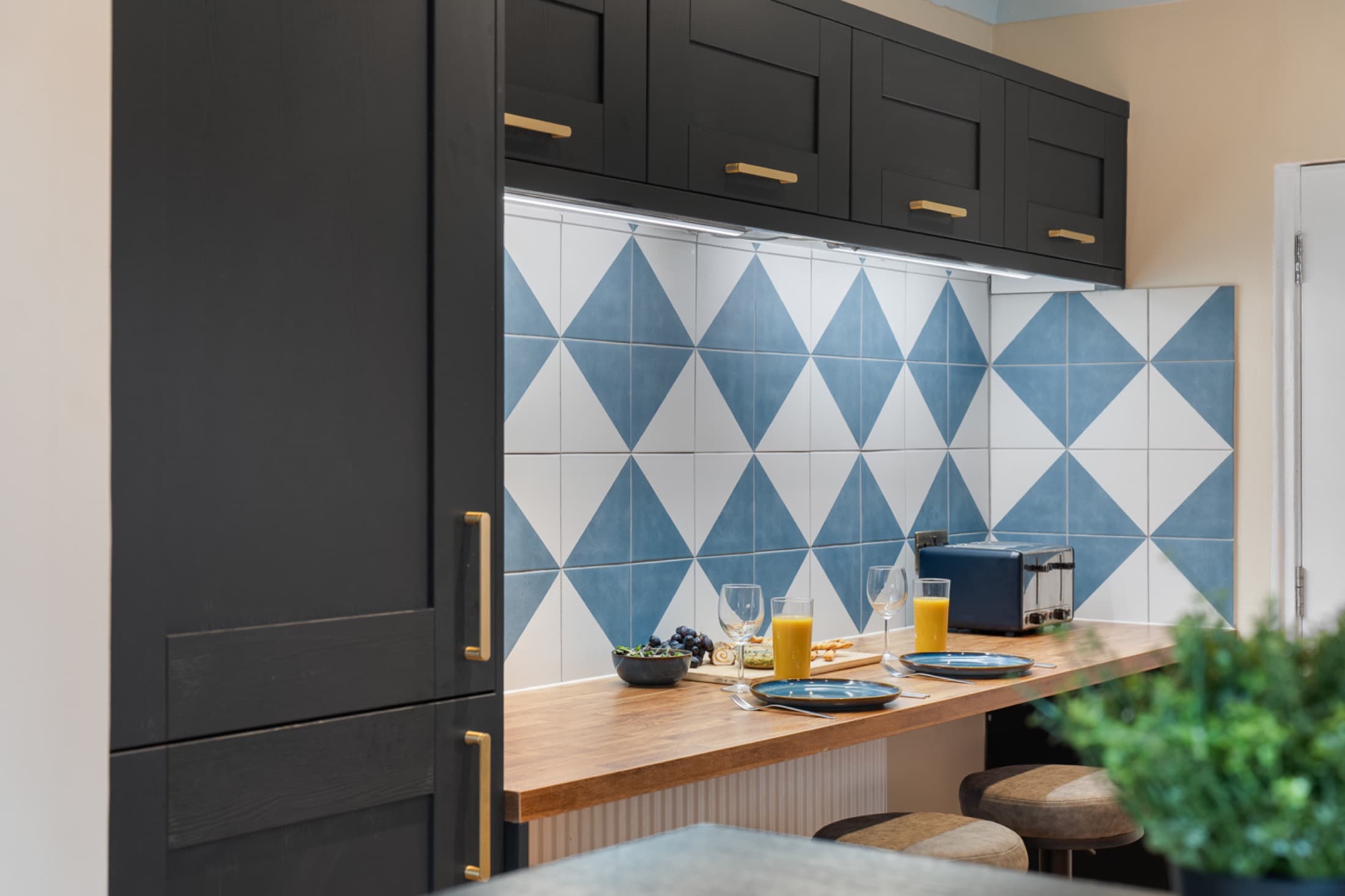 Quiet bedroom space designed for rest and study